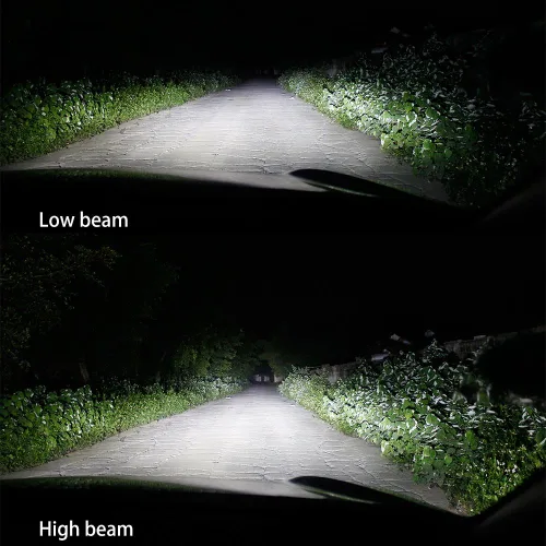 Vista 5 de Alla Lighting S-HCR 9005 9006 - Bombillas LED para faros delanteros, haz alto, bajo, 10000 lúmenes, repuesto HB3 HB4, 6000K 6500K xenón blanco