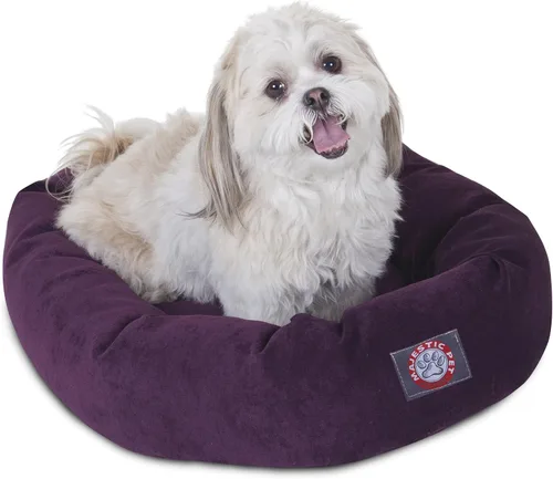 Vista 6 de Majestic Pet Villa - Cama para perros de espuma viscoelástica triturada de 32 pulgadas para perros de tamaño mediano, 32 x 23 x 7 pulgadas, cama