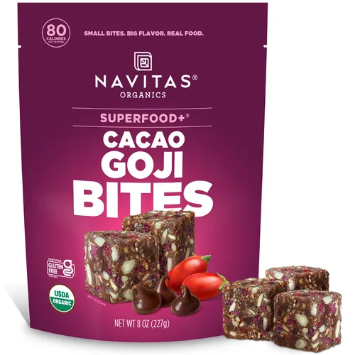 Vista 7 de Navitas Organics Berry Acai Superfood+ BITES – Power Snacks – Todo natural a base de plantas – Energía limpia y nutrición – USDA orgánico, sin OMG