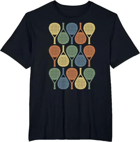Vista 45 de Vintage Retro Padel Camiseta de Padel Sports Lover