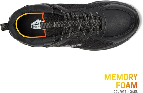 Vista 4 de Avia Canyon SR - Zapatos antideslizantes negros para hombre, resistentes al agua, para restaurante, trabajo y servicio de alimentos, color negro