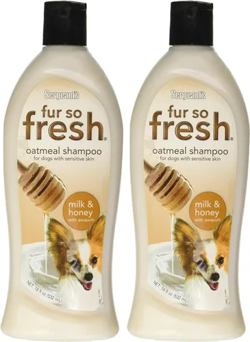 Vista 7 de Sergeant's Fur-So-Fresh - Champú de avena para el aseo de perros, 18 onzas Ideal para pieles sensibles, aroma a leche y miel, producto de baño