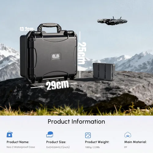 Vista 7 de STARTRC Funda NEO 2, funda impermeable de transporte duro para DJI Neo 2, accesorios para controlador RC-N【NO para RC 2/RC】