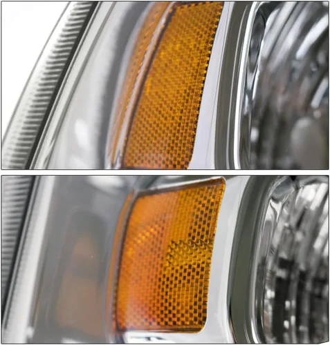 Vista 8 de Faros delanteros de repuesto de barra LED, cromados, compatibles con Ford F-250 F-350 F-450 F-550 Super Duty 2005-2007