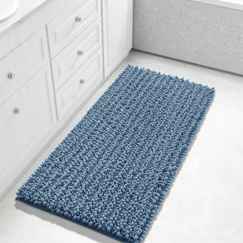 Vista 62 de Yimobra Alfombras de Baño Antideslizantes Lavables - Alfombra de Baño de Chenilla Ultra Suave Absorbente, Alfombra Peluda de Secado Rápido para Negro