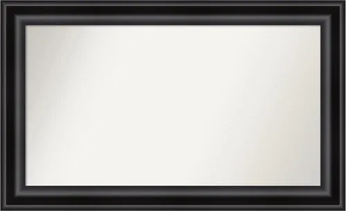 Vista 361 de Amanti Art Espejo personalizado, espejo de baño negro puente, espejo de pared o espejo de tocador de baño sobre el fregadero (26 x 26 pulgadas)