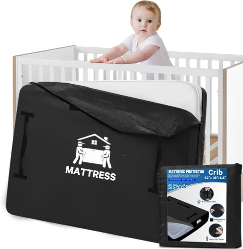 Vista 30 de Bolsas para Colchones para Mudanza, BETU Protector de Colchón Impermeable Funda de Colchón Tamaño Full Bolsas de Almacenamiento con 8 Asas Azul