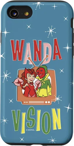 Vista 18 de Marvel WandaVision Wanda & Vision Retro TV Artwork - Carcasa para iPhone 17