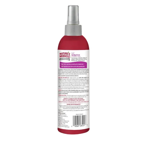 Vista 2 de Nature's Miracle Advanced Platinum Spray Disuasorio de Arañazos para Gatos, 8 Onzas, Desalienta los Arañazos Destructivos