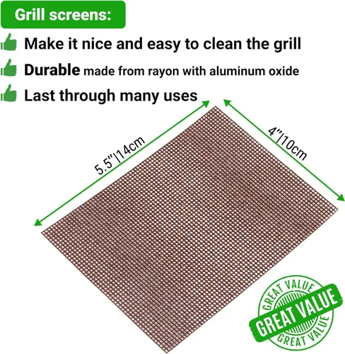 Vista 5 de CUSINIUM Kit de limpieza de plancha de 31 piezas: 1 soporte para pantalla, 20 pantallas, 10 almohadillas de limpieza