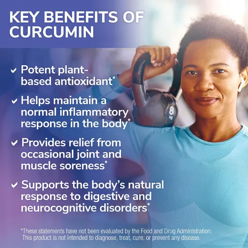 Vista 3 de TetraCumin - Suplemento de apoyo articular QR, metabolito de curcumina de cúrcuma de liberación rápida, suplementos articulares patentados