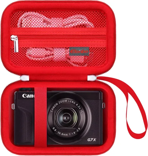 Vista 11 de Elonbo Funda para cámara digital Canon PowerShot G7 X Mark III/G7 X Mark II/Canon Powershot SX740 HS/ SX730 HS/ SX720 HS - Funda de transporte