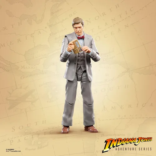Vista 4 de Indiana Jones Adventure Series and the Last Crusade, (Profesor) juguete, figuras de acción de 6 pulgadas, niños a partir de 4 años