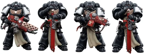 Vista 12 de JOYTOY 1/18 Warhammer 40,000 Figura de acción Black Templars The Emperors Champion Rolantus Collection
