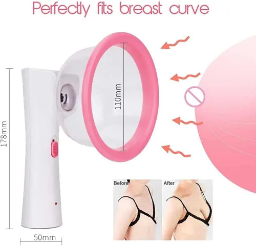 Vista 2 de ZHYM Máquina de ampliación de belleza de pecho, masajeador eléctrico de senos, promueve el crecimiento de los senos adecuados para senos planos
