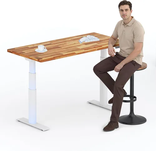 Vista 39 de FLEXISPOT E8 Premium North American - Escritorio de pie de nogal negro