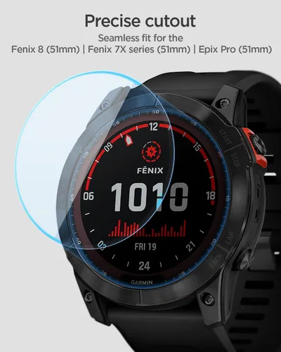 Vista 5 de Spigen GlasTR EZ FIT - Protector de pantalla para Garmin Fenix 8, 8 Pro