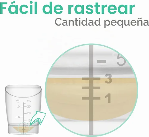 Vista 3 de Maymom Taza de alimentación para bebé, reutilizable y desechable a corto plazo para la primera colección de leche, 1 oz, 4