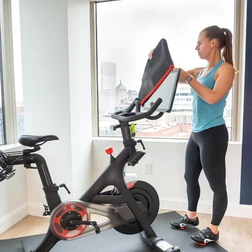 Vista 8 de Paquete de fundas para monitor – 1 funda de monitor para Peloton Bike+, Tread, Row y 1 x cubierta de monitor para bicicleta Peloton original
