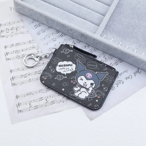 Vista 2 de Cartera de gatito para mujer y niña con cordón para gatito Kuromi a Kitty Wc