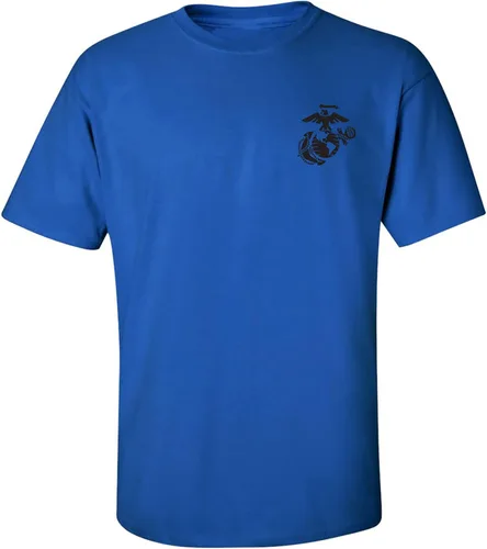 Vista 14 de zerogravitee Camiseta de manga corta para adulto con emblema de los marines Jaspeado oscuro