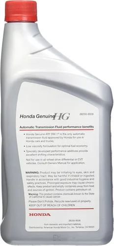 Vista 2 de Honda DW-1 Líquido de transmisión automática, 1 cuarto de galón, 12