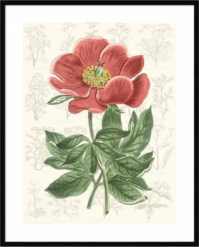 Vista 15 de Amanti Art Vision Studio - Lienzo decorativo para pared, 24 x 20 pulgadas, diseño de jardín de flores de peonía, arte de pared de flores, decoración