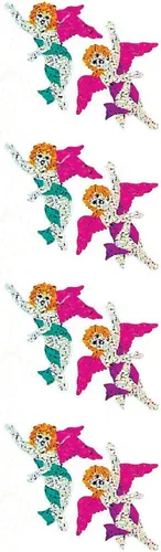 Vista 8 de Jillson Roberts - Pegatinas prismáticas, familia india americana, 12 unidades (S7128)