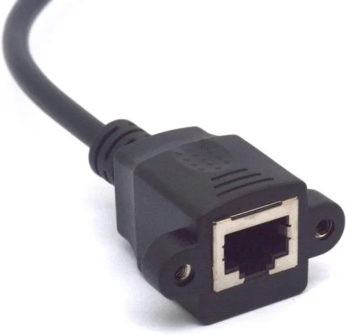 Vista 3 de Enchufe hembra de Ethernet RJ45 a conector de bloque de terminales de tornillo de 8 pines Terminal de tornillo RJ45 para Cat7 6 5 CCTV AV DVR UTP