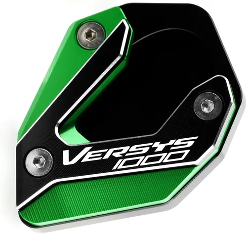 Vista 12 de Placa de extensión de soporte lateral de motocicleta compatible con Kawasaki Versys 1000 SE KLZ1000 SE LT+ 2015-2022 Soporte para almohadilla