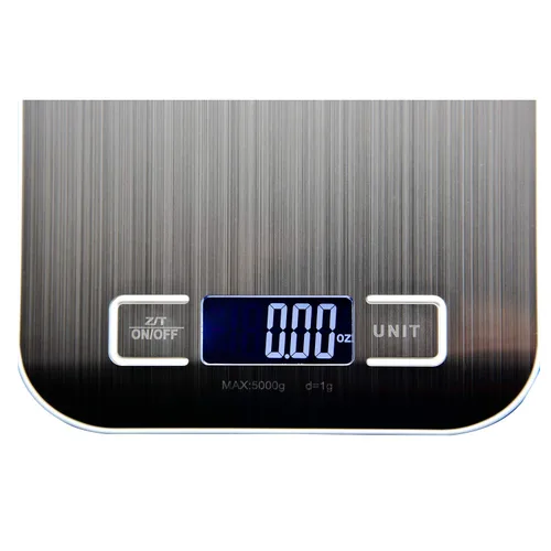 Vista 3 de Báscula de cocina de acero inoxidable Balanza electrónica Báscula digital de alimentos para cocinar con unidad de medición de pesaje de precisión