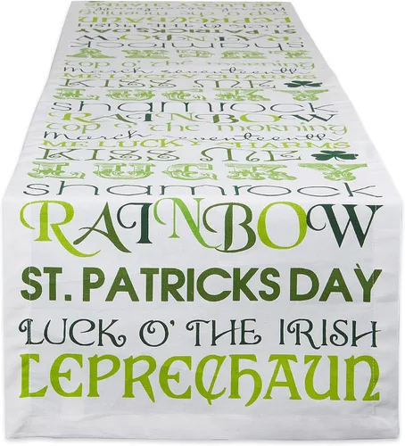 Vista 23 de DII Juego de manteles individuales reversibles de la colección del Día de San Patricio, 13 x 19, herradura de trébol, 4 piezas