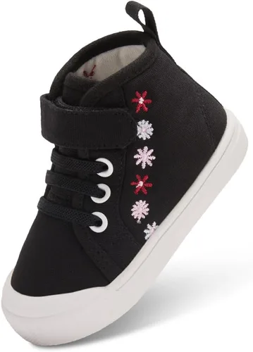 Vista 14 de BMCiTYBM Zapatos de lona para bebé para niños y niñas, zapatillas para caminar Negro (72-Black)