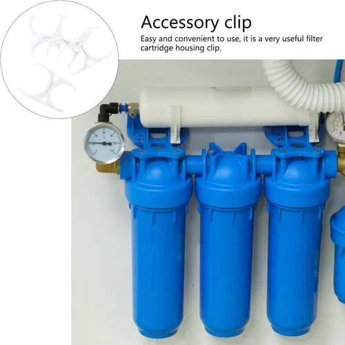 Vista 4 de DOITOOL 10 unids clip filtro recipiente herramientas de fijación ro filtro de agua purificador de agua accesorios de fijación soporte de herramienta