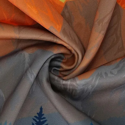 Vista 4 de Explore Land Funda protectora para maleta aprobada para volar, se adapta a maleta de 18 a 32 pulgadas, L Montañas Amber