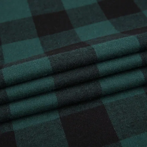 Vista 9 de Camisa de franela a cuadros para hombre, ajuste regular, manga larga, casual, con botones