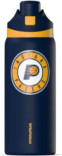 Vista 18 de Hydrapeak Botella de agua aislada de 32 onzas con licencia oficial de la NBA Atlanta Hawks Oasis con tapa y asa con botón de presión, botella