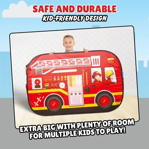 Vista 7 de Tienda de campaña desplegable para niños - Mi Primera casa de juegos plegable de vehículo para interiores y exteriores para niños pequeños, niños