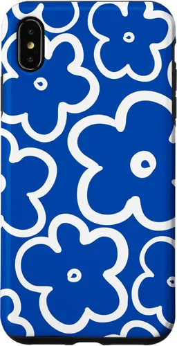 Vista 11 de Funda floral azul y blanca con diseño de flores silvestres para iPhone 16