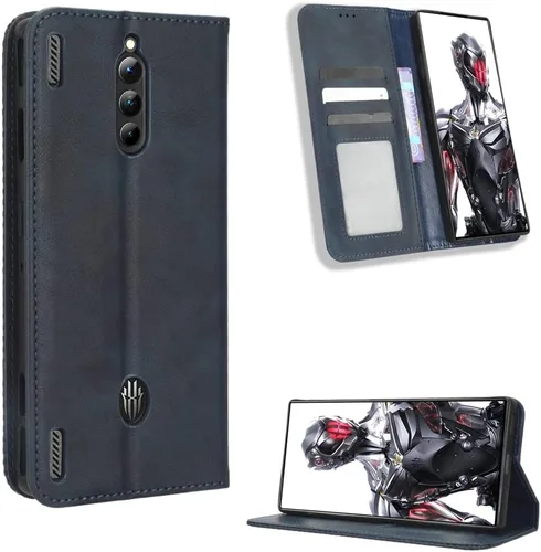 Vista 13 de Funda para BLU Bold N2, funda de piel sintética para BLU Bold N2, funda para BLU Bold N2 5G N0050UU Funda de piel sintética negra Negro