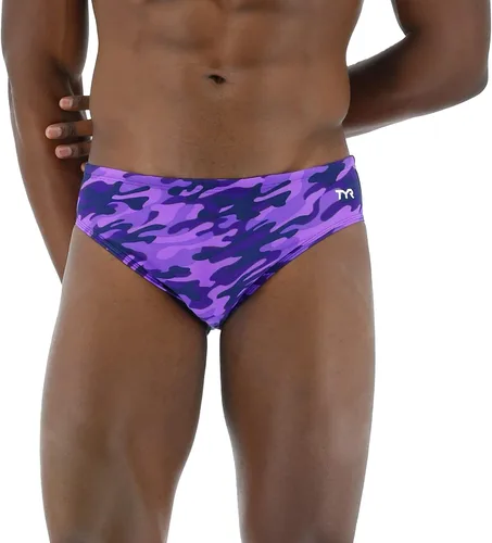 Vista 25 de TYR Men's Durafast Elite Racer Brief Swimsuit Negro