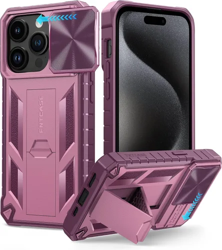 Vista 14 de FNTCASE for iPhone 11-Pro Phone Case: Military Grade Drop Proof Mobile Cover with Kickstand & Slide Rugged Shockproof Bumper Heavy Duty Protector
