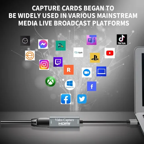 Vista 3 de Papeaso Tarjetas de captura de video, 4K HDMI a USB 3.0 dispositivo de captura de video, 1080P HD 60 fps transmisión en vivo y grabación de video