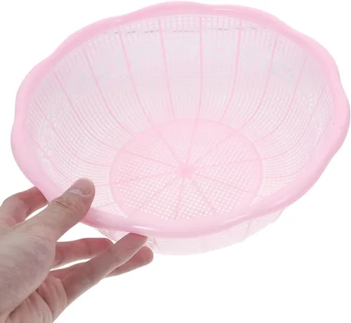 Vista 7 de BESPORTBLE Juego de 4 cestas de lavado de arroz de plástico y colador, colador multifuncional para verduras, frutas, pasta y preparación de masa