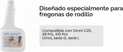 Vista 6 de Solución de limpieza para suelos duros eufy RoboVac (2 botellas), Relación de dilución 1:200, 473 ml, Limpiador para pisos, ecológico, a base