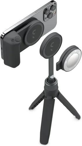 Vista 10 de ShiftCam SnapGrip Creator Kit para creadores de contenido, incluye SnapGrip, SnapLight, trípode SnapPod - Kit de vlogging para iPhone y Android