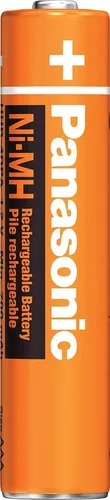 Vista 5 de Panasonic HHR4DPA - Baterías recargables AAA NiMH originales para teléfonos inalámbricos DECT, paquete de 2, naranja