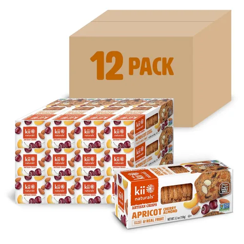 Vista 10 de Kii Naturals Tostadas artesanales, galletas tipo cracker para snacks saludables para queso, carnes, untables, tabla de charcutería - sin OMG