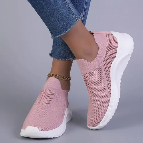 Vista 8 de Zapatos deportivos transpirables para mujer, zapatos deportivos casuales de malla para correr