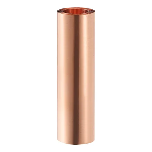 Vista 12 de DTGN Hojas de cobre puro de 39.370 x 1.969 x 0.004 in (LxWxT) - 1 paquete - Buenas para hacer piezas de maquinaria - Placas de cobre de metal